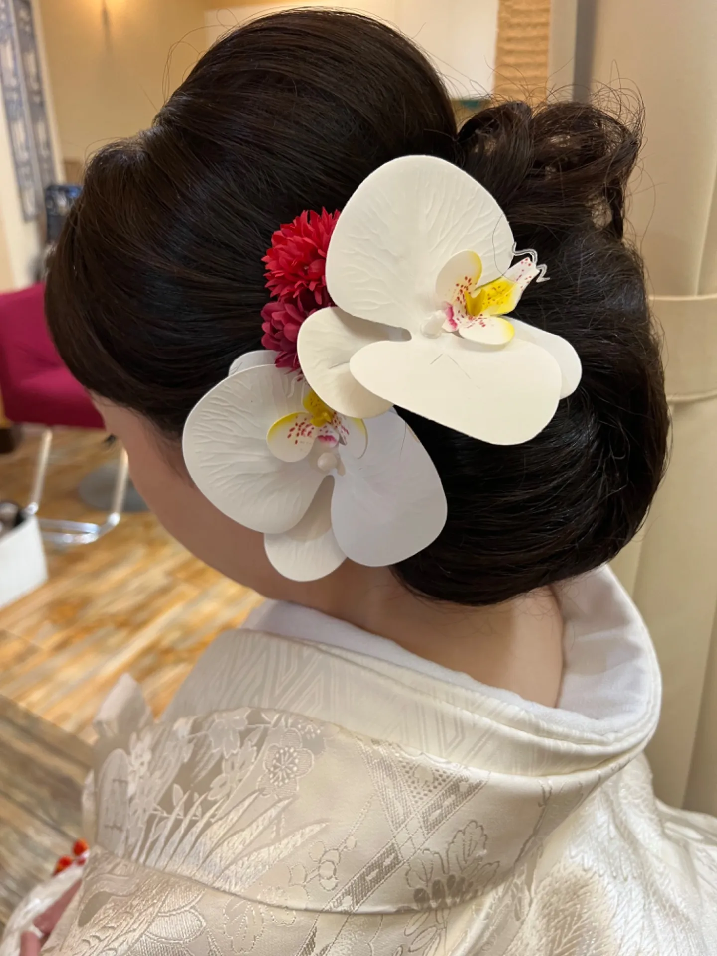 和装花嫁の髪飾り